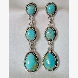 Genuine Turquoise Earrings